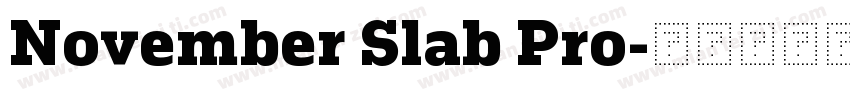 November Slab Pro字体转换